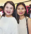  ??  ?? Watsons category manager Precy Hentoloro and marketing supervisor Helen Capunong.