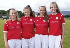  ??  ?? Helen Monaghan, Ciara Henry, Erin Taheny and Aife Haran.