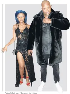  ??  ?? Simelane, left, became emotional this week when he spoke about the stormy relationsh­ip between his daughter, gqom star Babes Wodumo, and musician Mandla ‘Mampintsha’ Maphumulo, right.