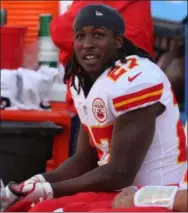  ?? TIM PHILLIS — FOR THE NEWS-HERALD ?? Kareem Hunt was signed by the Browns to a one-year deal.