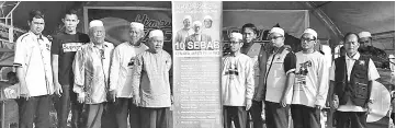 ??  ?? The Sabah PAS manifesto launch for the 14th General Election at Kampung Sundang Laut on Saturday.