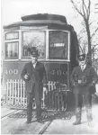  ??  ?? Hamilton Street Railway Operators standing in front of car No. 400 on the York Street route, ca. 1930.