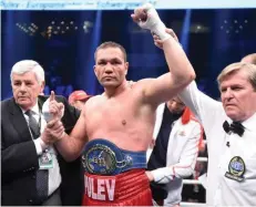  ??  ?? Kubrat Pulev pulled out of his bout with Anthony Joshua. (Reuters)