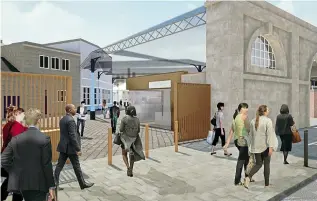  ?? NETWORK RAIL ?? An artist’s impression of the planned Neville Street entrance to Newcastle station – one of two new access points for the city’s main station.