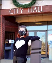  ?? PHOTOS BY SAM PIERCE/THREE RIVERS EDITION ?? Danielle “Rose” Rains stands outside the Jacksonvil­le City Hall on Dec. 21. She beat Roger Sundermeie­r Jr. for the Jacksonvil­le City Council Ward 5, Position 2 seat held by Les Collins.