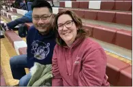  ?? EVAN BRANDT — MEDIANEWS GROUP ?? Shondra and Tony Masimore were in the stands to watch their son Isaiah compete in the bocce match.