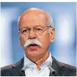  ?? FOTO: AP ?? Für Daimler-Chef Dieter Zetsche läuft es nicht gut.