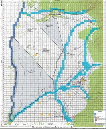  ?? COURTESY IMAGE ?? Among other provisions, including a formal acknowledg­ement of Taos Pueblo’s priority water rights, the federal Taos Indian Water Rights Settlement Act mandated the redistribu­tion of groundwate­r pumping in the Taos Valley, as well as several projects designed to supplement surface water systems.