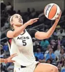  ?? CHARLES REX ARBOGAST/AP ?? Two-time WNBA All-Star Dearica Hamby played for the champion Aces last season.