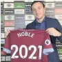  ??  ?? Noble signs until 2021