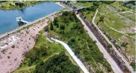  ?? ?? VALSEQUILL­O.
La presa “Manuel Ávila Camacho” está a 99.37% de su capacidad, por lo que el Gobierno de Puebla solicitó evaluar los riesgos para 9 municipios.