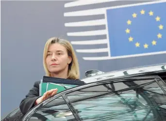  ??  ?? EU High Representa­tive for Foreign Affairs Federica Mogherini says that the agreement between Athens and Skopje ‘provides an inspiratio­n to the rest of the region where several bilateral disputes are yet to be resolved.’