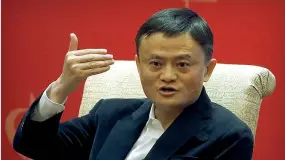  ??  ?? Jack Ma, fondatore di una delle maggiori compagnie di commercio online, la cinese Alibaba