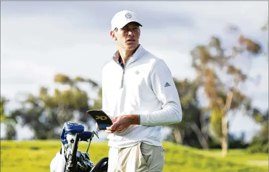  ?? DERRICK TUSKAN/SAN DIEGO STATE ATHLETICS ?? It will be a busy spring for South African Christo Lamprecht. Besides earning a degree in finance and playing the Masters as an amateur, the Georgia Tech standout will take one last swing at the NCAA Tournament, all the while battling with Stanford’s Michael Thorbjorns­en in the PGA Tour University standings.