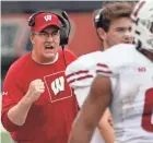  ?? ?? UW coach Paul Chryst says his players have learned to navigate the uncertaint­y regarding COVID-19.