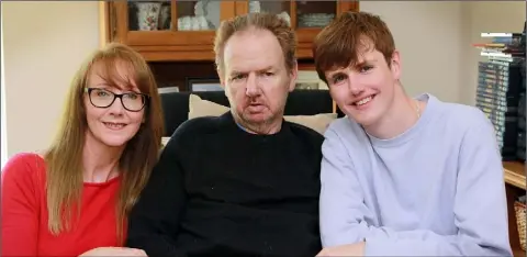  ??  ?? Martina, Eddie and Matthew McCartin pictured at their home after they featured on David Brophy’s Unsung Heroes.