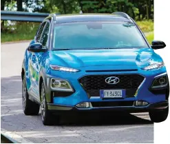  ??  ?? La Hyundai Kona Hybrid che completa la gamma coreana