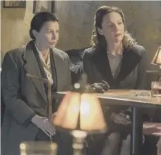  ??  ?? 0 Julie Graham as Jean Mcbrian and Rachael Stirling as Millie Harcourt in the new drama Bletchley Circle: San Francisco