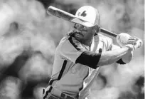  ?? RONALD C. MODRA/GETTY ?? Sanford native Tim Raines delivered the famous “Tim Raines Game” against the New York Mets in front of nearly 37,000 fans at Shea Stadium on this day in 1987.