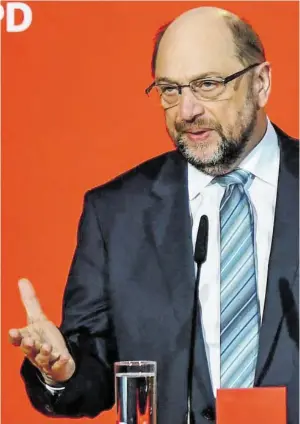  ?? BILD: SN/AFP ?? Glücklos: SPD-Chef und Kanzlerkan­didat Martin Schulz.