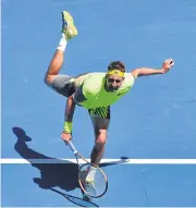  ?? AFP ?? American player Tennys Sandgren at the 2018 Australian Open.