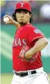  ?? Associated Press ?? n Yu Darvish will be making his 101st start in the majors after 17 in limited action a season ago after returning from Tommy John surgery.
