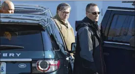  ?? SAIT SERKAN GURBUZ / AP ?? Attorney General William Barr leaves his home in McLean, Va., on Saturday morning, a day after special counsel Robert Mueller closed his Russia investigat­ion.