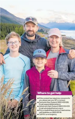  ?? PHOTO / MIKE SCOTT ?? New Zealand Herald visual journalist Mike Scott with his family, daughter Ruby, 12 (left), Aria, 10, and partner Marita Lavery.