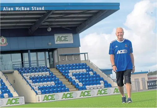  ?? Photograph by Kath Flannery ?? DEDICATED: Ian Yule is preparing to take part in a 63-mile trek from the Balmoral Stadium to Tannadice.