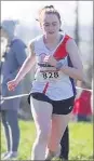  ?? ?? Grange Fermoy AC’s Roisin McLoughlin who will represent the club at the All-Ireland XC Novice Championsh­ips in Gowran.