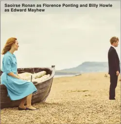  ??  ?? Saoirse Ronan as Florence Ponting and Billy Howle as Edward Mayhew