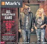  ?? SUMITTED PHOTO ?? Alli Walker of Summerside recently appeared on the cover of this flyer for Mark’s Work Wearhouse.