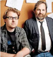  ?? [MARK HILL, ADULT SWIM] ?? Dan Harmon, right, with “Rick and Morty” co-creator Justin Roiland in Burbank, California.