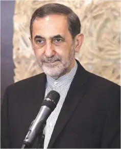  ?? (Aziz Taher/Reuters) ?? ALI AKBAR VELAYATI, a senior foreign policy adviser to Ayatollah Khamenei, urged Islamic Jihad ‘to foil the US and Israeli plots against the oppressed people of Palestine.’