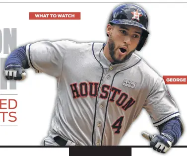  ??  ?? GEORGE SPRINGER