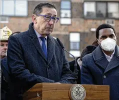  ?? YUKI IWAMURA/ASSOCIATED PRESS ?? Some people in the Bronx apartment building could not escape because of the smoke, FDNY Commission­er Daniel Nigro said. Others became incapacita­ted as they tried to get out.