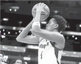  ?? CHRIS DAY/THE COMMERCIAL APPEAL ?? Memphis' Ashton Hardaway shoots the ball during a game against the University of South Florida at Fedexforum in Memphis on Jan. 18. Hardaway announced on Instagram Sunday that he has committed to transfer to Saint Mary's of the West Coast Conference.