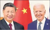  ?? REUTERS ?? Chinese President Xi Jinping meets US President Joe Biden.