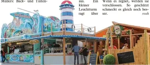  ?? Foto: Roxana Hartl ?? Der Leuchtturm führt direkt zu den Spezialitä­ten der Fischbrate­rei Müller.