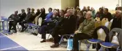  ?? (Photo Patrick Blanchard) ?? Une trentaine de membres ont assisté à la partie statutaire de l’assemblée générale de Mart, avant d’être rejoints par presque autant de monde, venu assister à la première du film La Métropole de la rade.