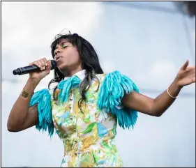  ?? CHAD BATKA — THE NEW YORK TIMES ?? Santigold performs on the Hype Machine Stage at the Governors Ball music festival in New York, June 23, 2012.