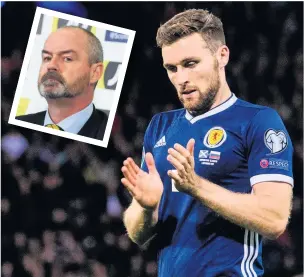  ??  ?? Patience O’Donnell hopes for time to get it right under boss Steve Clarke (inset)