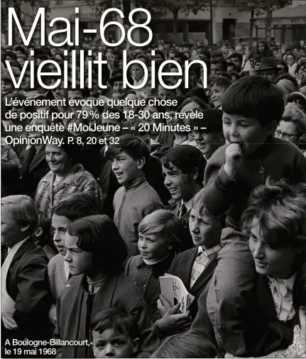  ??  ?? A nos lecteurs. Durant le pont du 1er-Mai, votre journal « 20 Minutes » s’absente. Retrouvez-le dès le mercredi 2 mai. En attendant, vous pouvez suivre l’actualité sur tous nos supports numériques. A Boulogne-Billancour­t, le 19 mai 1968