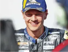  ??  ?? Früher als erwartet zurück in der Moto2: Dominique Aegerter.