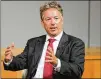  ?? SIPA USA ?? Sen. Rand Paul will join at least three other GOP senators and vote to block the president’s emergency declaratio­n.