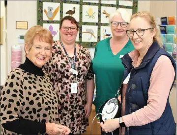  ?? ?? SUPPORT: Palliative-care nurse Jody Membrey, right, shows a portable oxygen concentrat­or to, from left, Jan Morris, palliative-care nurse Kellie Afford and Wimmera Cancer Centre manager Carmel O’kane. The cancer centre provides palliative-care services in Horsham.