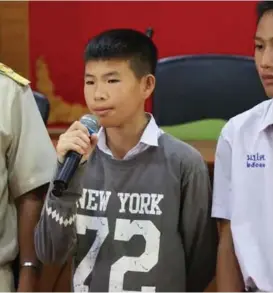  ?? ANDREASSEN
FOTO: TOR ARNE ?? Waranchit Kankeo (14) forteller at han selv har vaert fire ganger i Tham Luang-grotten. Men han kommer ikke til å gå dit igjen.