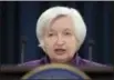  ?? THE ASSOCIATED PRESS ?? Federal Reserve Chair Janet Yellen speaks in Washington on June 14 to announce the Federal Open Market Committee decision on interest rates following a two-day meeting.