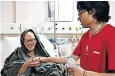  ??  ?? Liang Sheng-yueh is treated in hospital