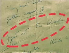  ??  ?? La frase «Vado matto per le bionde» È uno degli appunti personali dell’allora senatore del Massachuse­tts John Fitzgerald Kennedy, scritti a mano tra l’aprile e l’ottobre del 1960 durante la campagna presidenzi­ale che lo avrebbe portato alla Casa Bianca. Il diario che li contiene andrà all’asta in aprile alla Heritage Auctions di Dallas, la stessa città del Texas dove venne assassinat­o il 22 novembre 1963